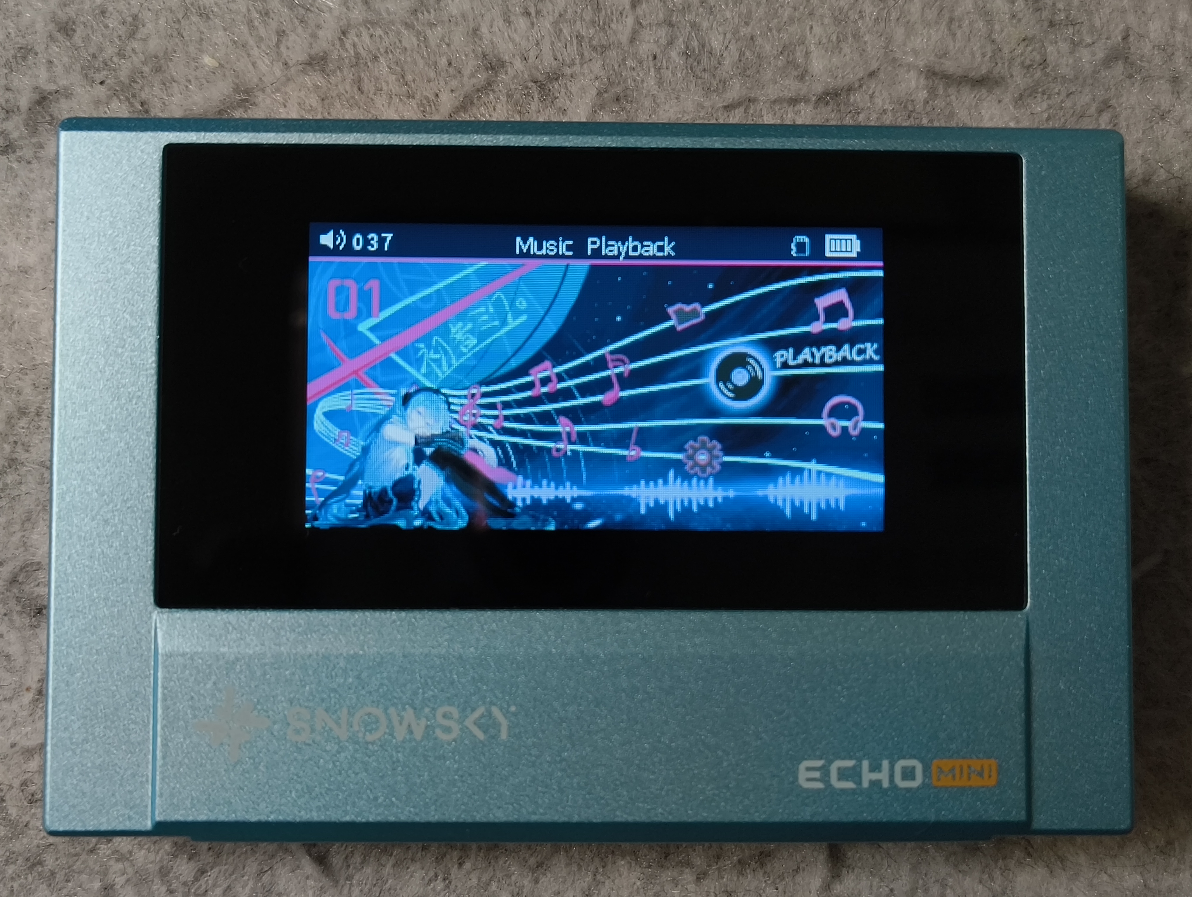Hatsune Miku (Vocaloid) Theme for Echo Mini v3.7.0
